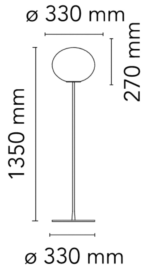 Lampadaire Glo-Ball Jasper Morrison, 1998