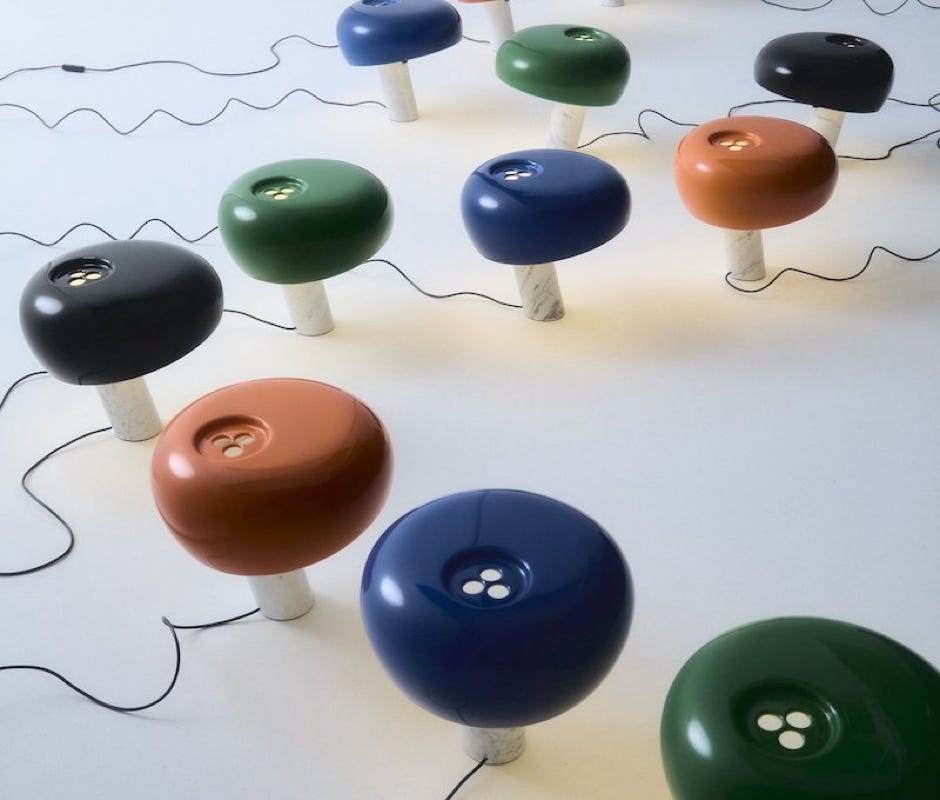 lampes de table Snoopy design Achille & Pier Giacomo Castiglioni, 1967 Flos