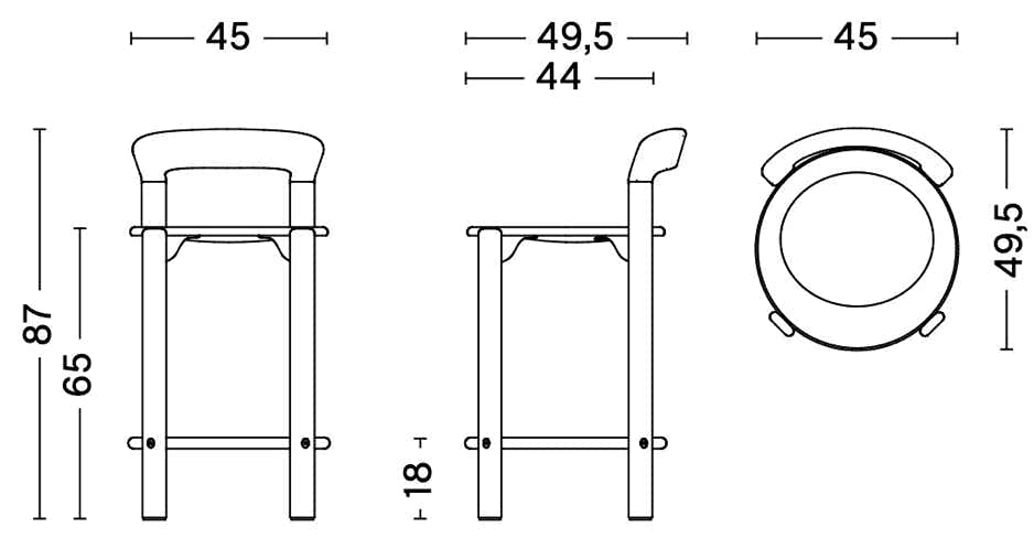 REY Tables – Chairs – Stools Bruno Rey, 1971