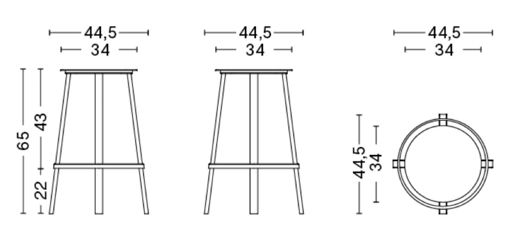 REVOLVER table, swivel stool & barstool  Leon Ransmeier 