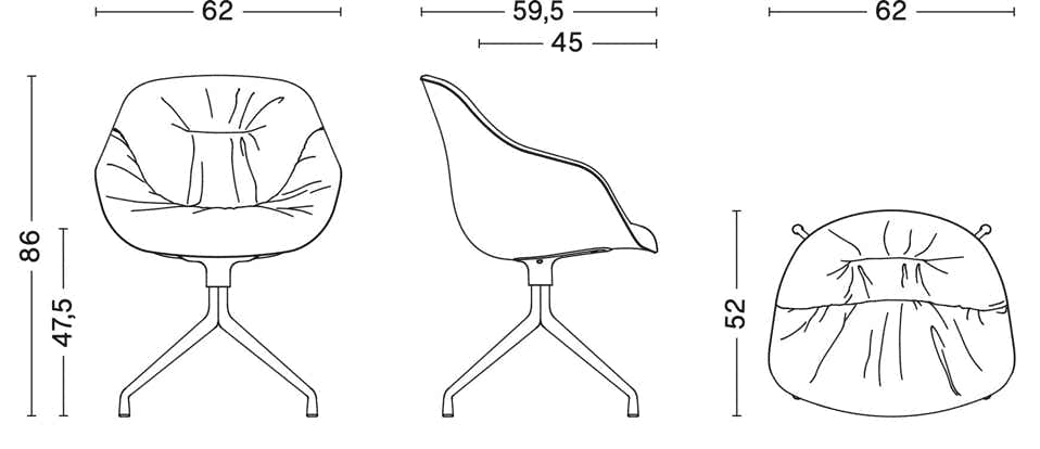 Chaises AAC121 et AAC121 Soft  Hee Welling