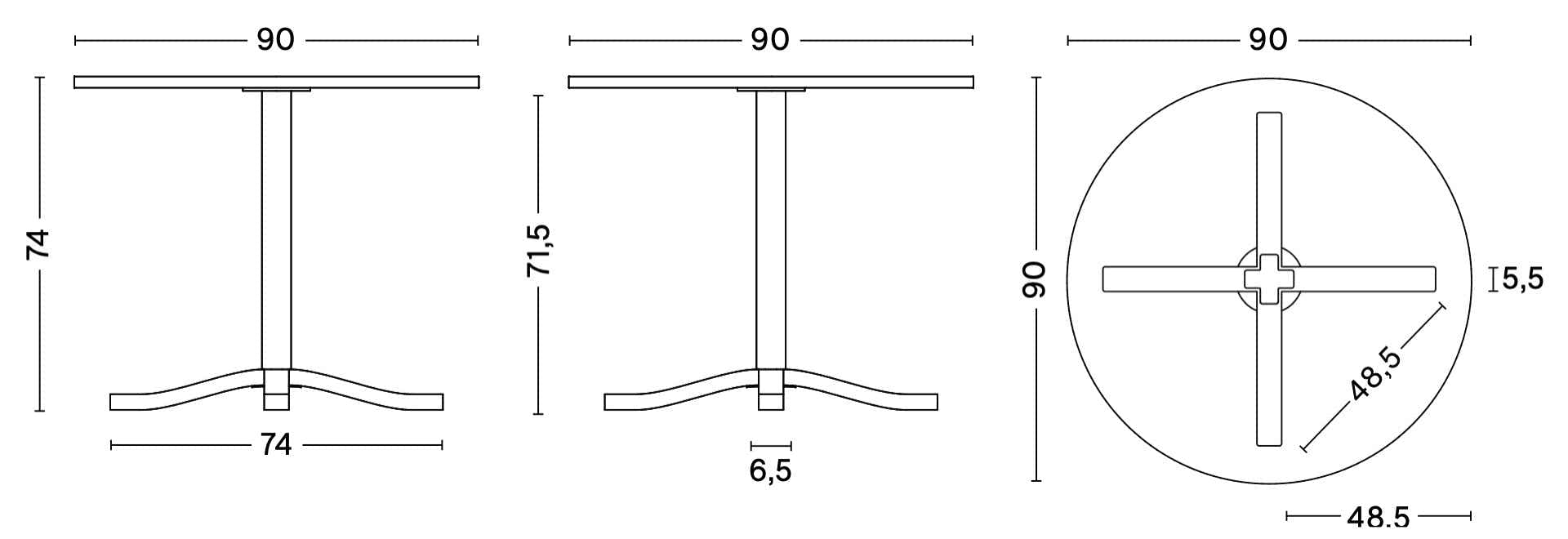 PASTIS Chaise – Table – Table basse   Julien Renault, 2022