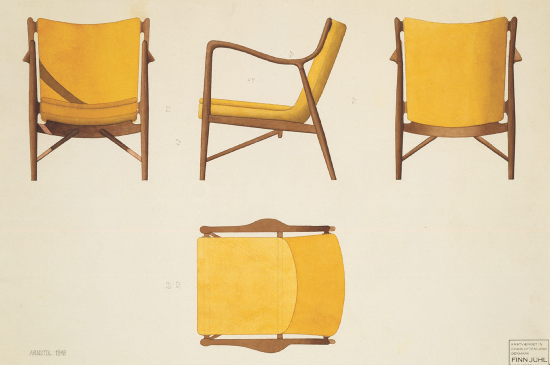 45 Chair  Finn Juhl, 1945 