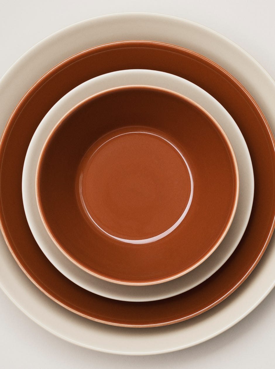 Vintage Brown Teema tableware  Kaj Franck, 1952