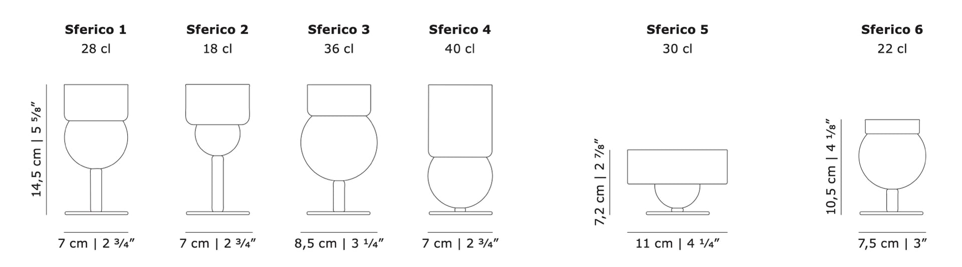 Verres Sferico  Joe Colombo, 1968