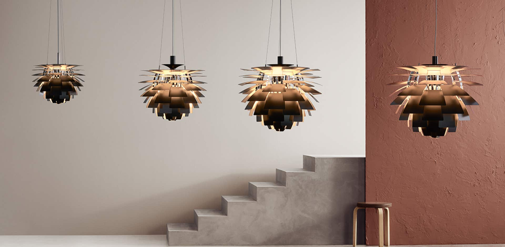 Suspension Louis Poulsen PH ARTICHOKE NOIRE – Poul Henningsen