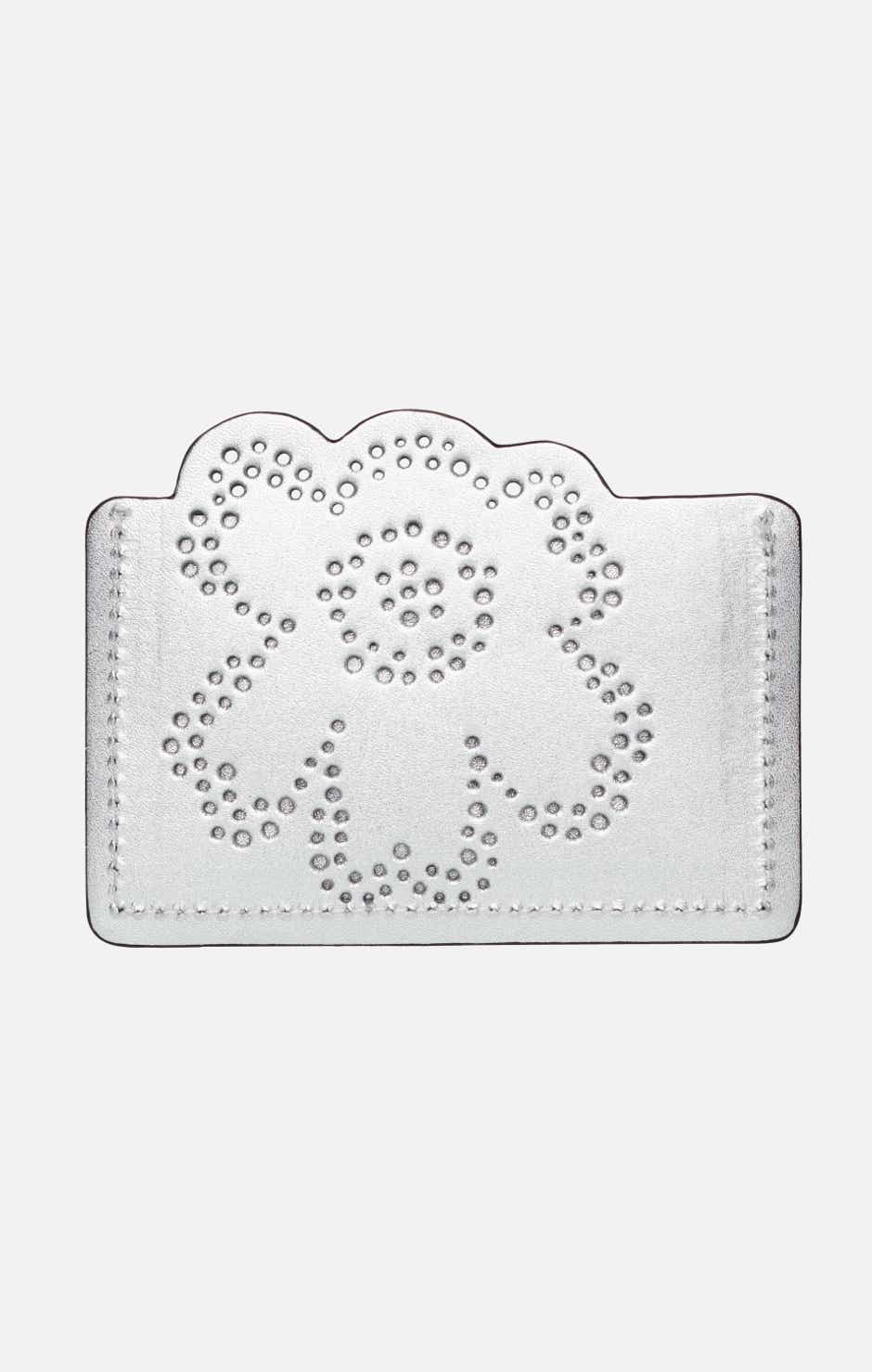 Card holder imprint unikko - silver