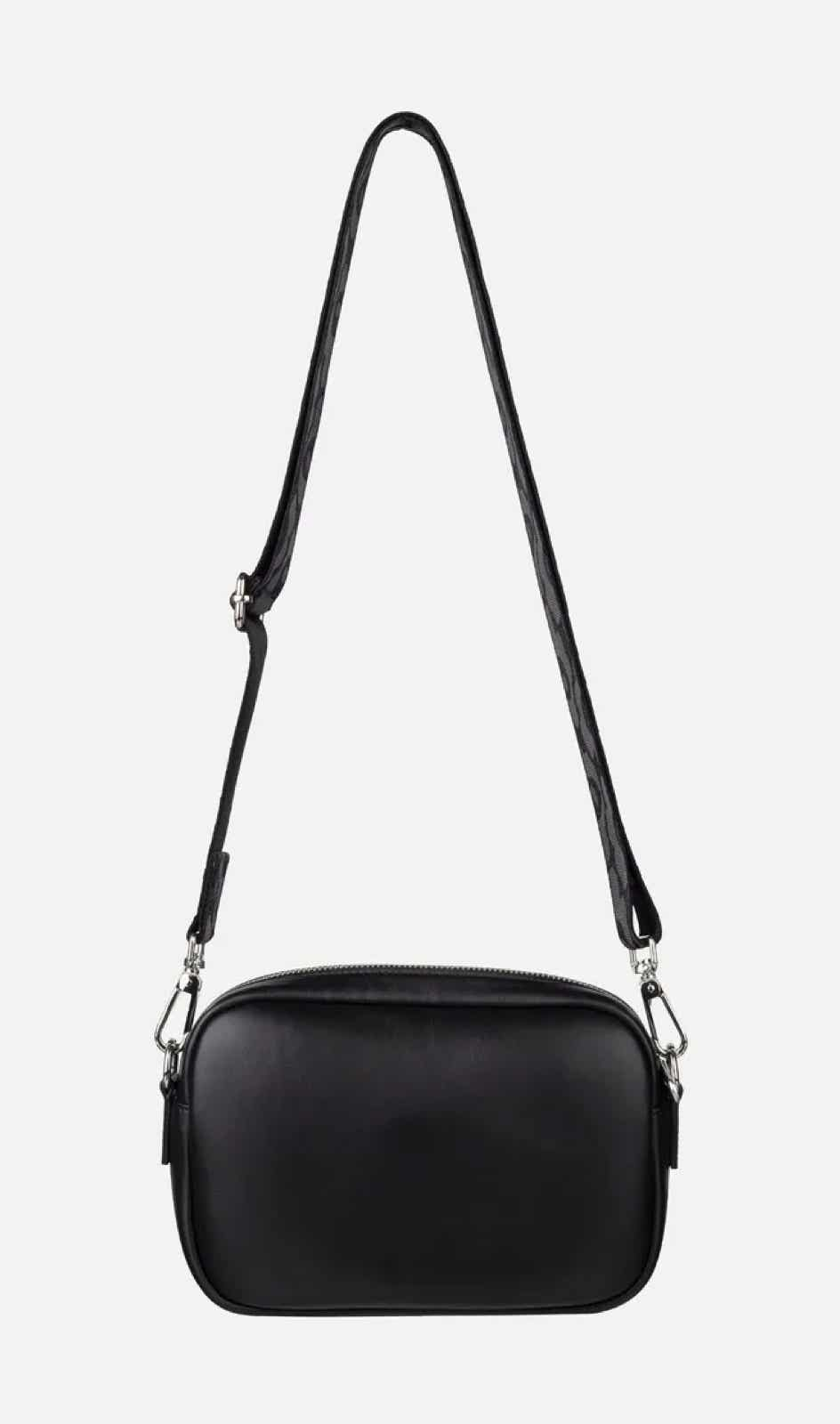 sac à bandoulière Soft Gratha noir – 15 x 22 x 5 cm – cuir souple 