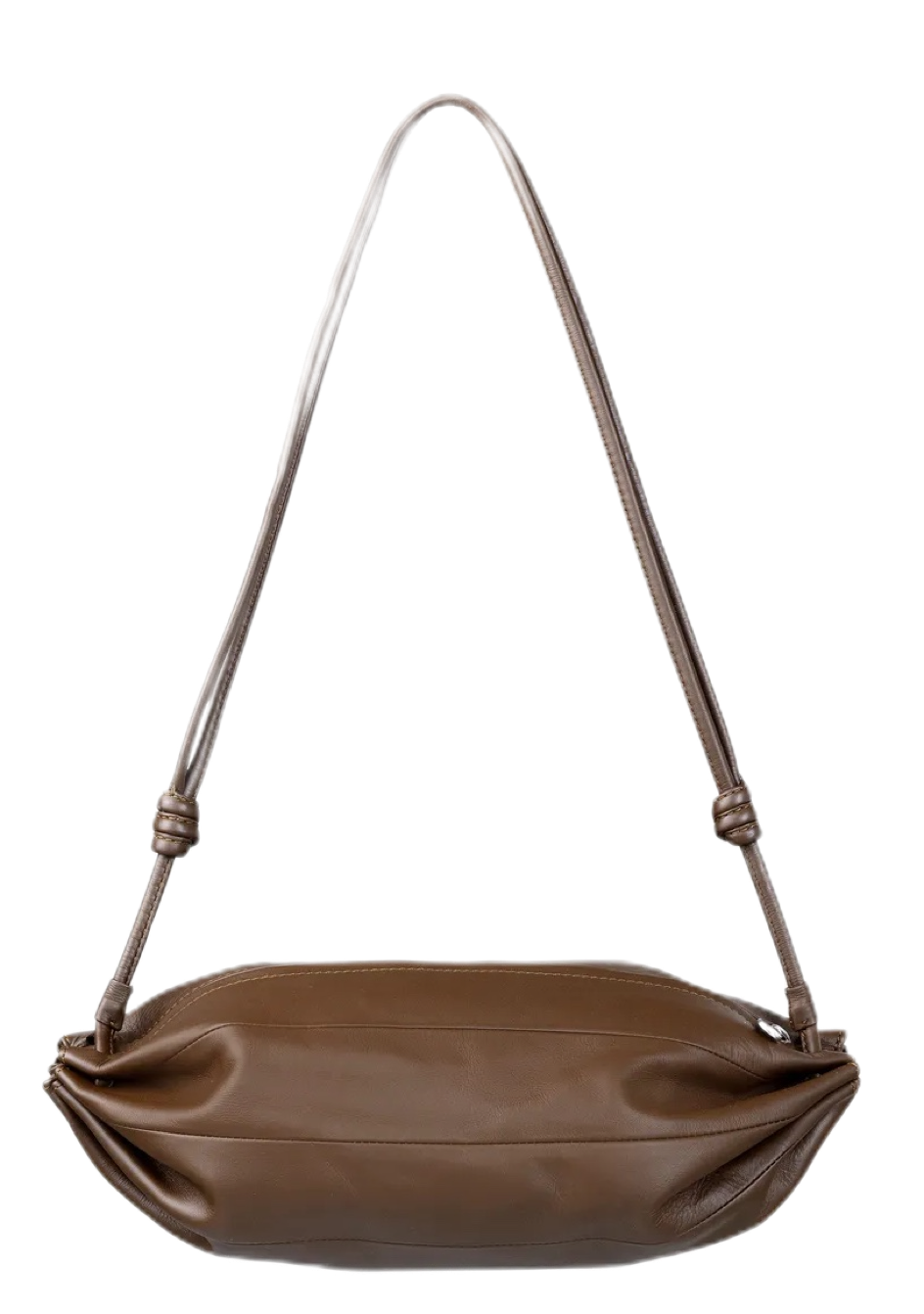 Brown Karla shoulder bag – 13 x 35 x 19 cm – leather