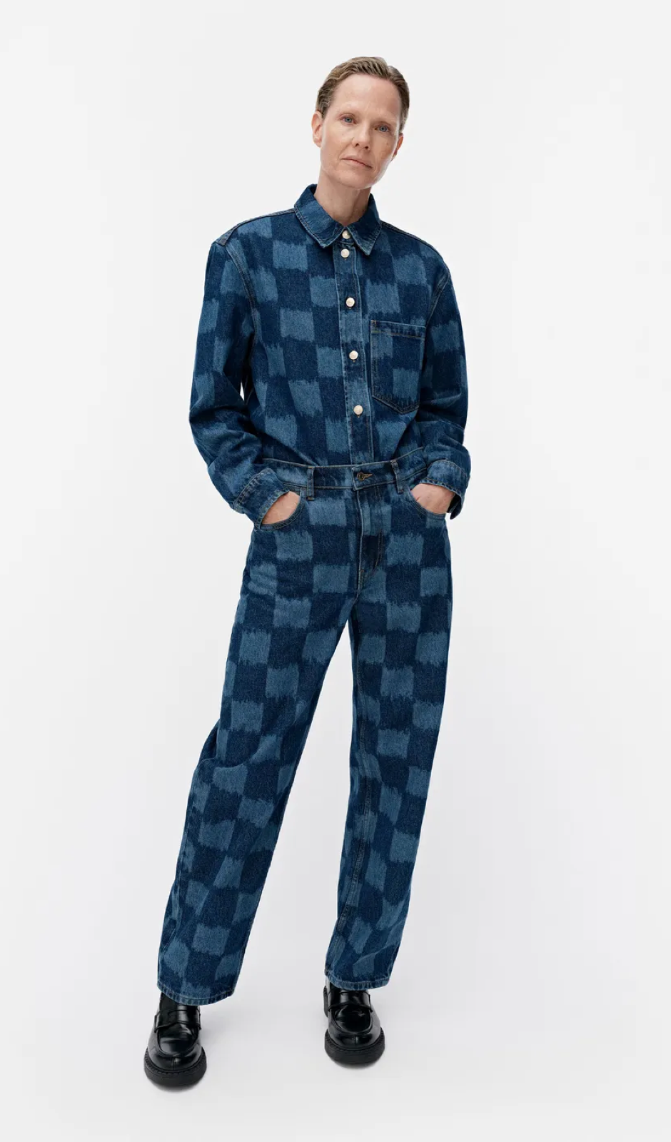 Marimekko Maridenim Barrel Jäkälä jeans – 550 - non-stretch cotton denim