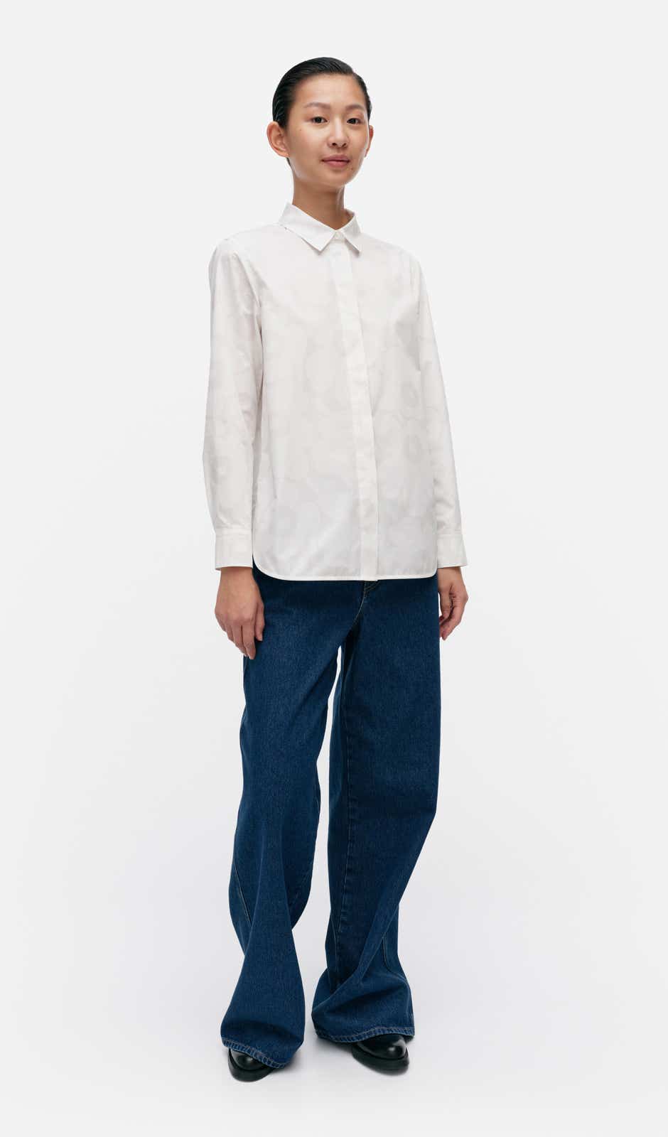 Tilla Unikko shirt – organic cotton poplin