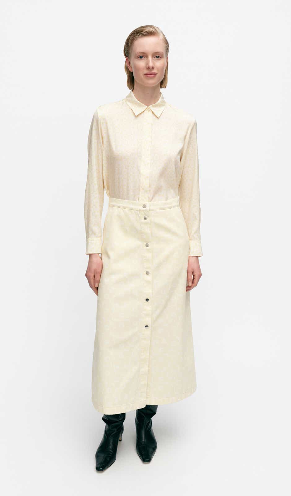 Puoli Unikko skirt – organic cotton twill