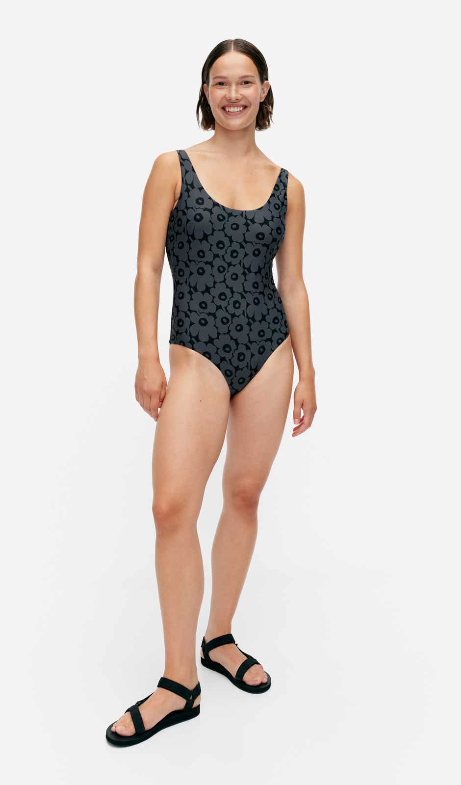 Agnetha Unikko swimsuit – recycled nylon blend