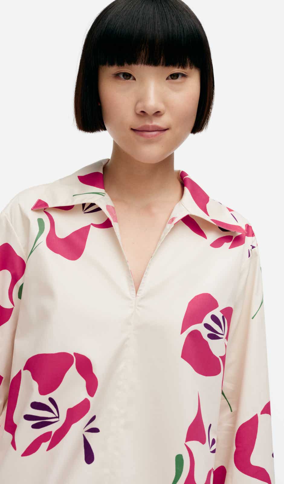 Mikea Helakka blouse – organic cotton poplin