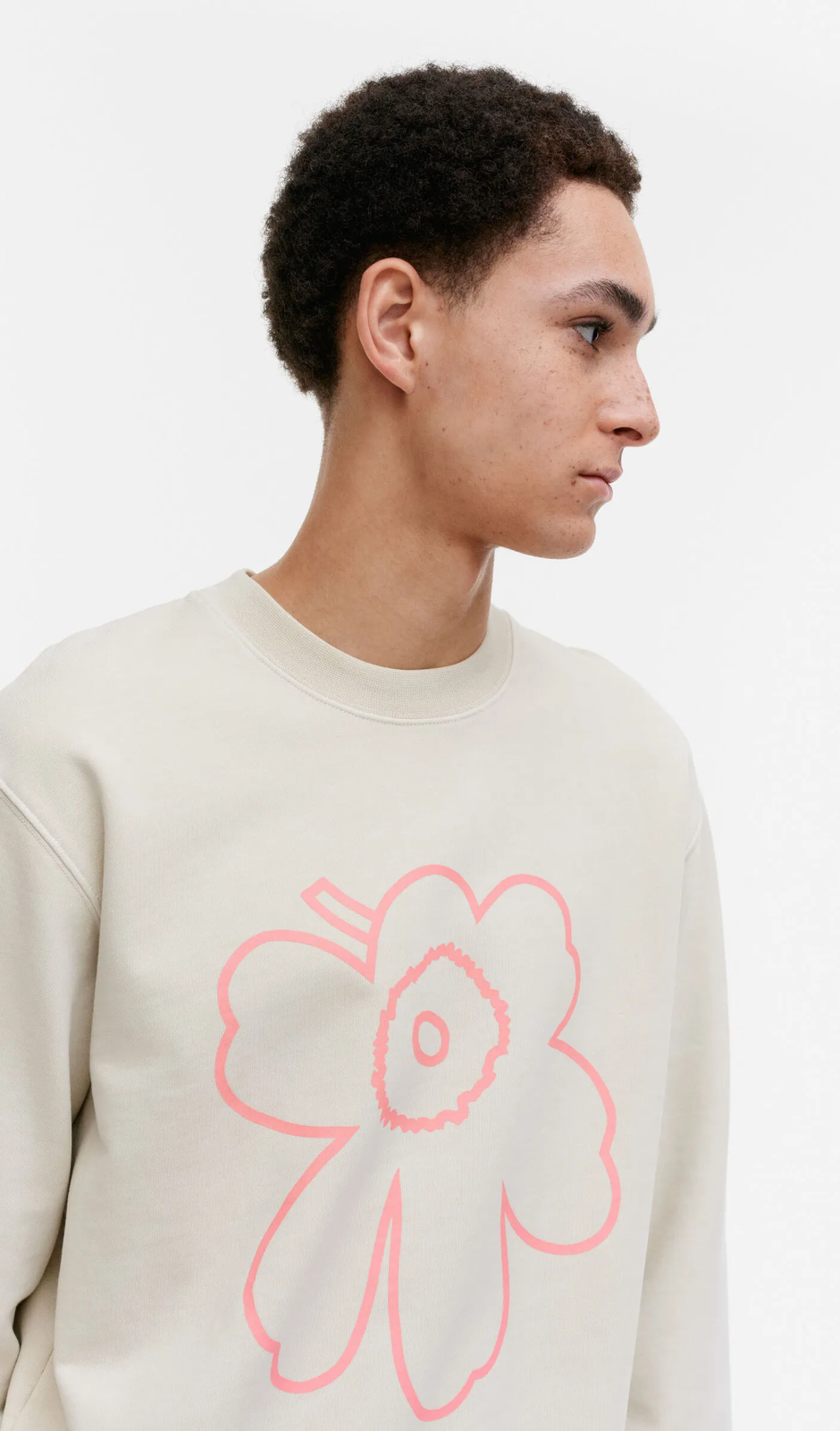 Loisto Piirto Unikko Placement sweatshirt – organic cotton French terry
