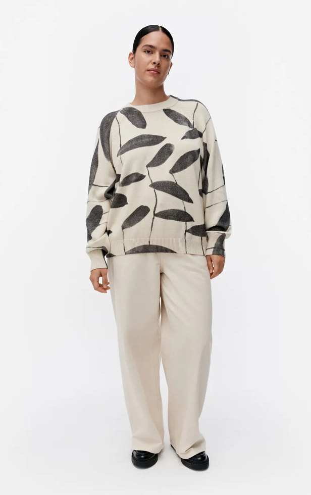 Marimekko Viivoja Paju knitted pullover – 199 - cotton & wool blend