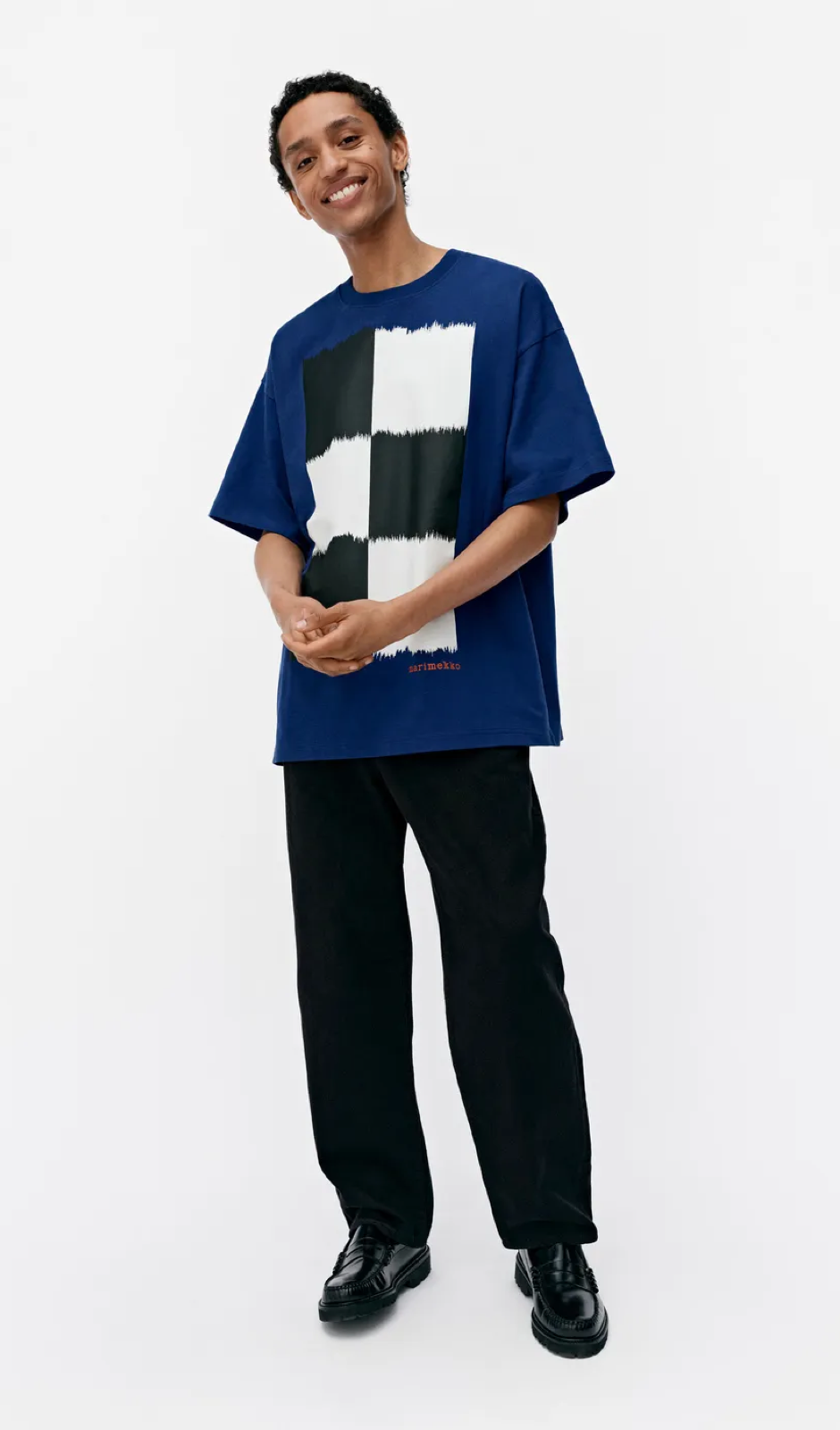 Marimekko Nopeus Ostjakki Placement t-shirt – 519 - organic cotton jersey