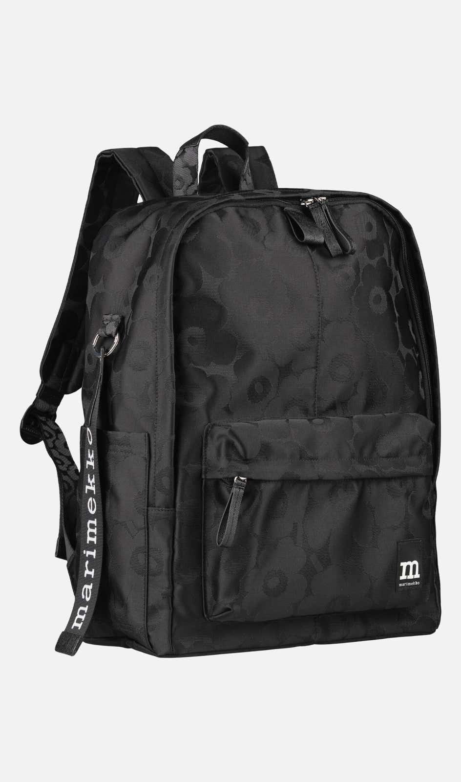 black Zip Top Backpack Unikko