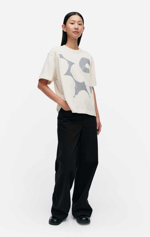 Veisto Unikko Placement t-shirt – organic cotton jersey