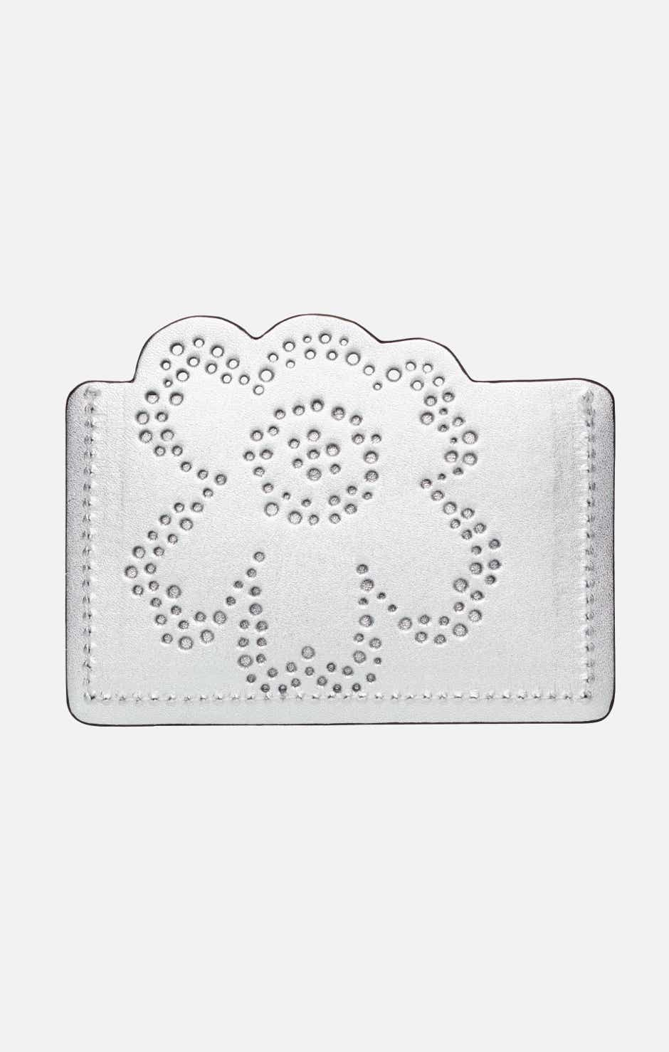 Card holder imprint unikko - silver