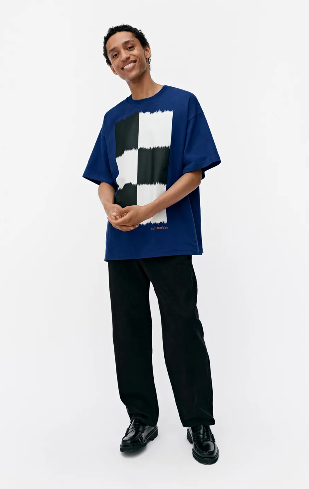 Marimekko Nopeus Ostjakki Placement t-shirt – 519 - organic cotton jersey