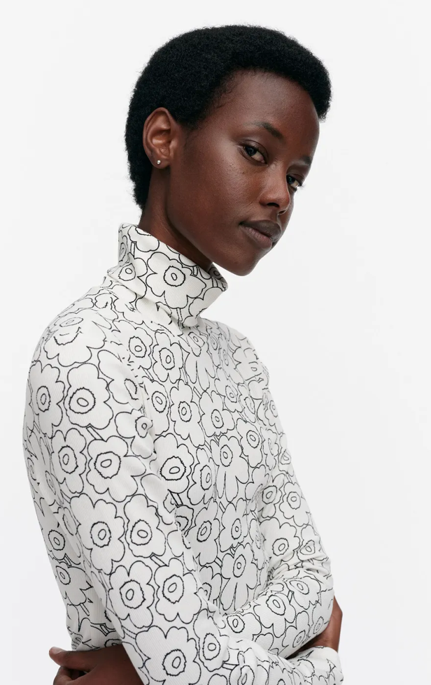 Marimekko Tilla Piirto Unikko shirt – 119 - organic cotton poplin