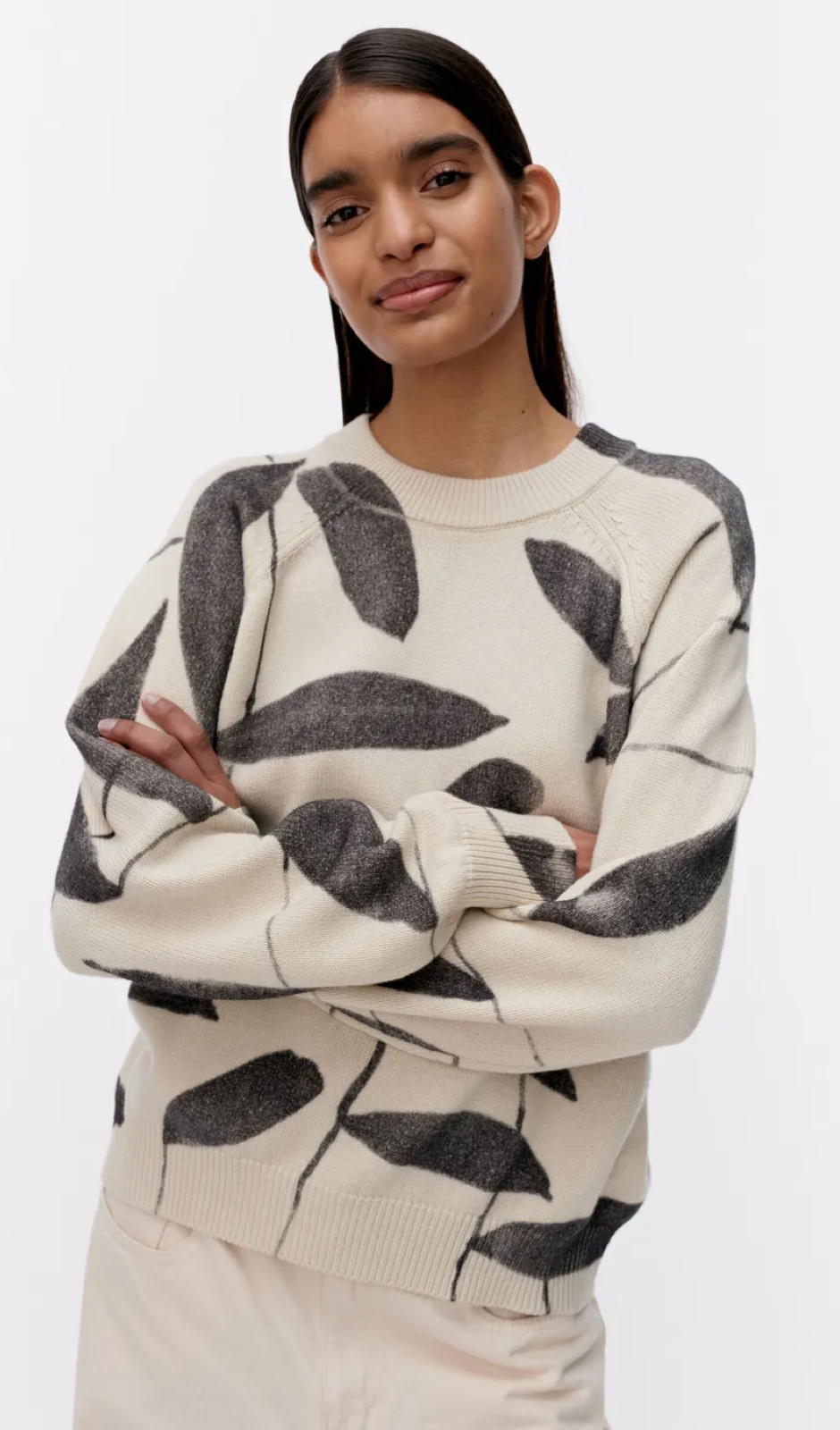 Marimekko Viivoja Paju knitted pullover – 199 - cotton & wool blend