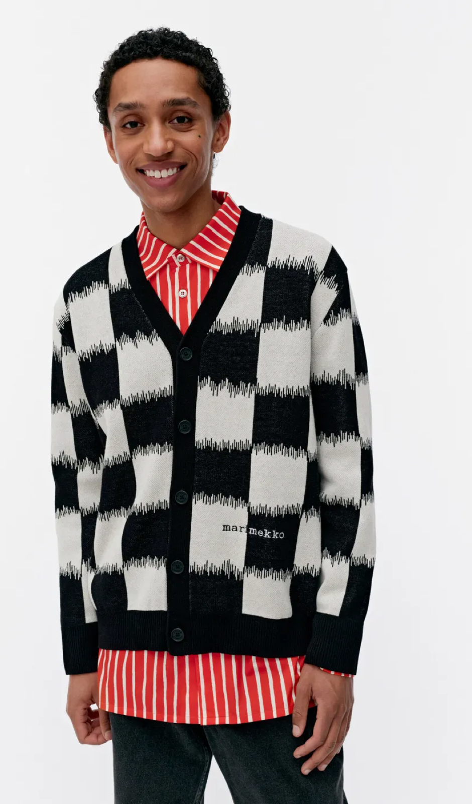 Marimekko Suuruus Jäkälä knitted cardigan  – 910 - cotton blend