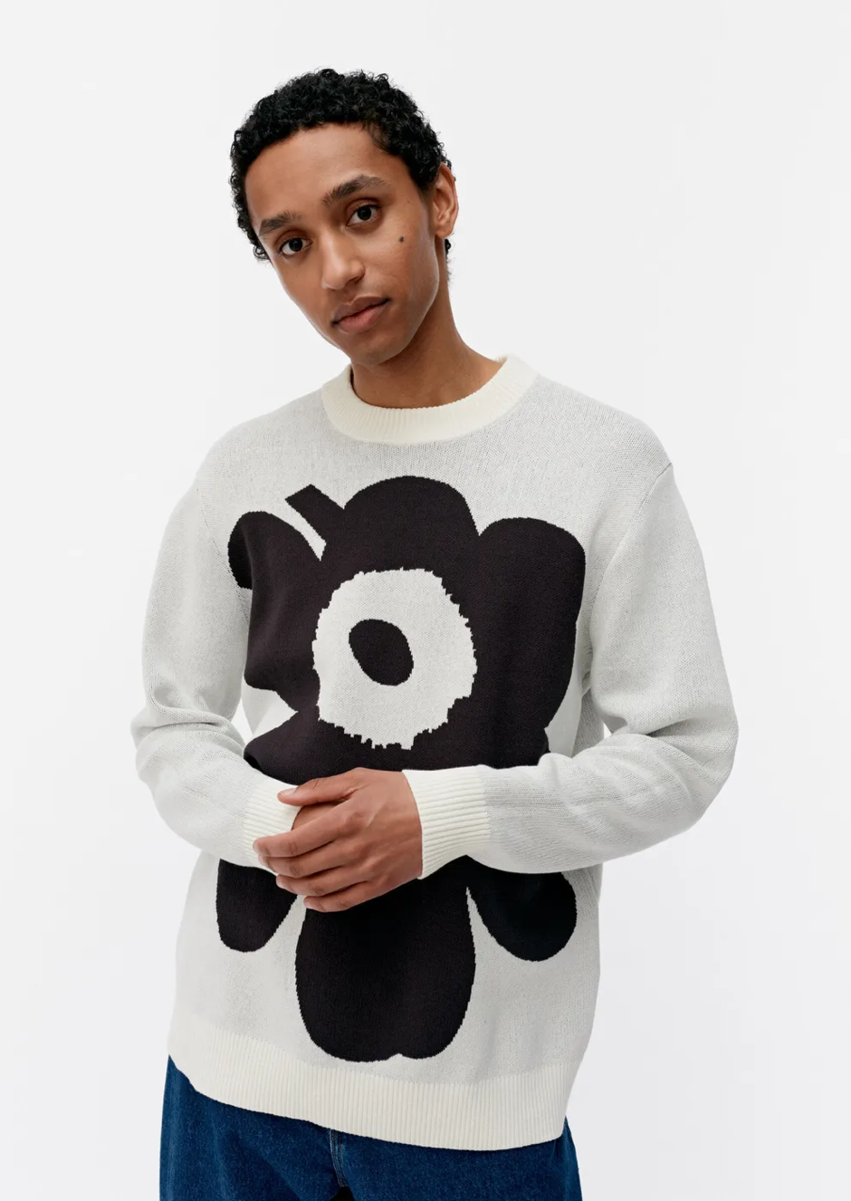 Marimekko Lasi Unikko knitted pullover – 119 - organic cotton