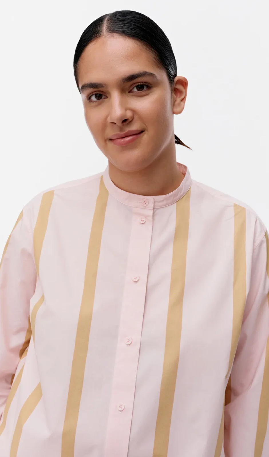 Marimekko Rohkea Puhveli shirt – 388 - Organic cotton poplin