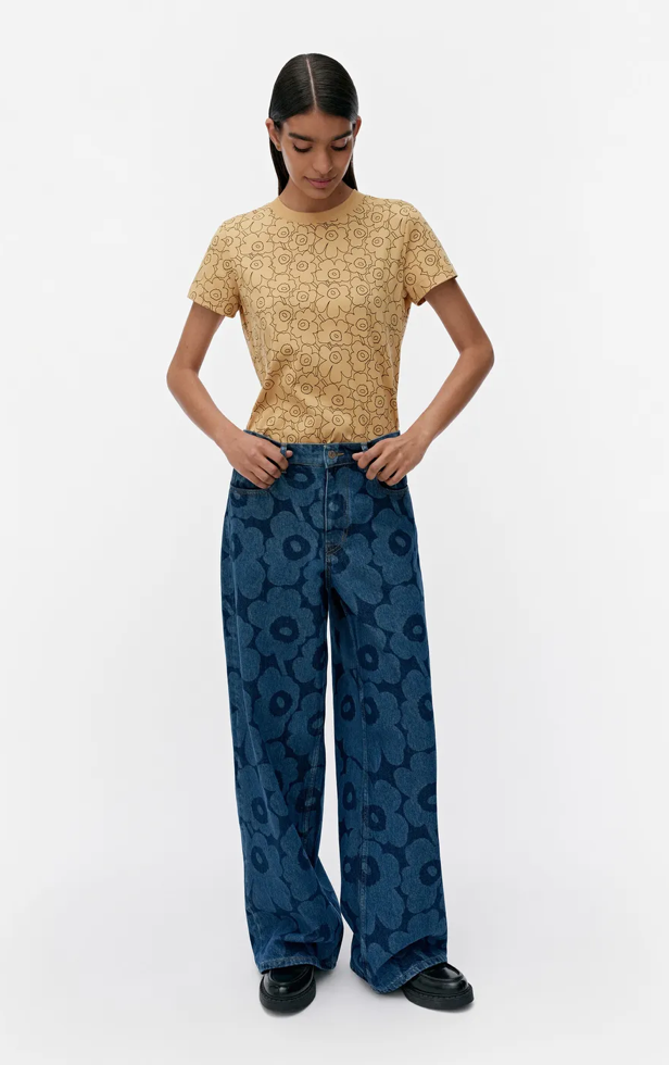 Marimekko Maridenim Loose Unikko jeans – 550 - non-stretch cotton denim