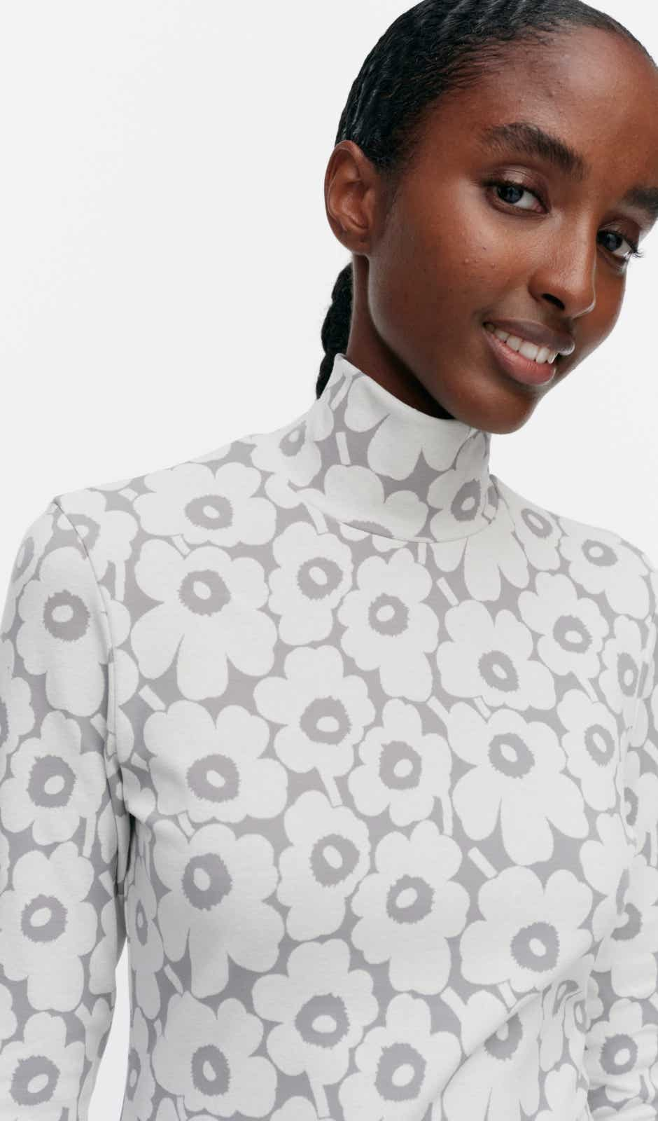 Jäkälä Pikkuinen Unikko turtleneck top – cotton blend jersey