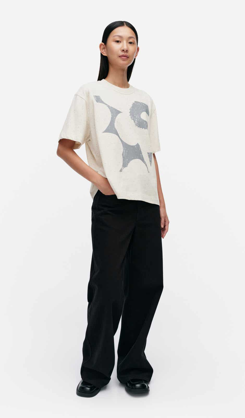 Veisto Unikko Placement t-shirt – organic cotton jersey