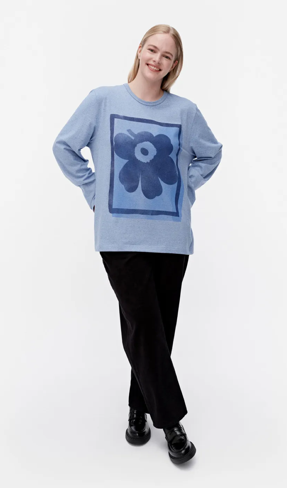 Marimekko Bisarri Unikko Placement sweatshirt – 550 - cotton jersey