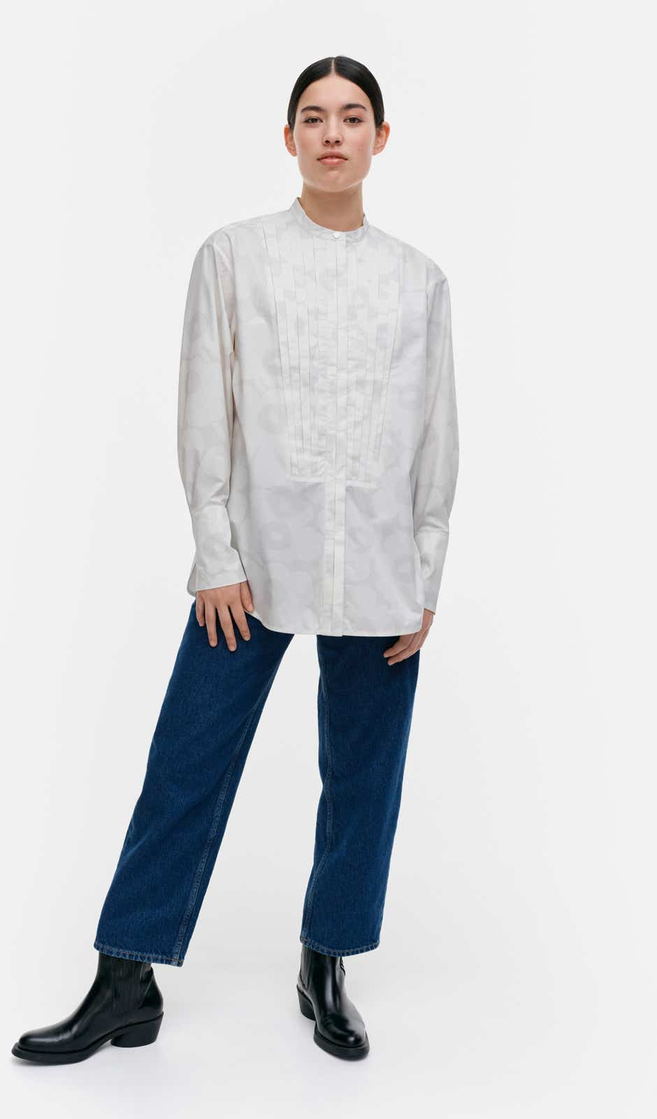 Heti Unikko shirt – organic cotton poplin – 110