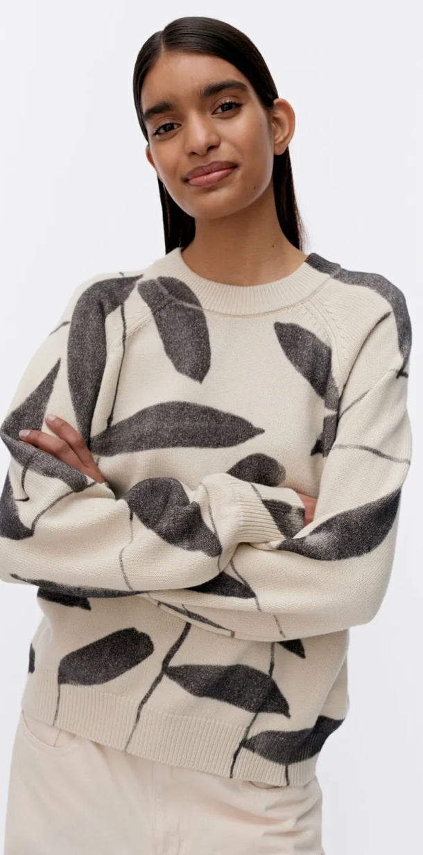 Marimekko Viivoja Paju knitted pullover – 199 - cotton & wool blend