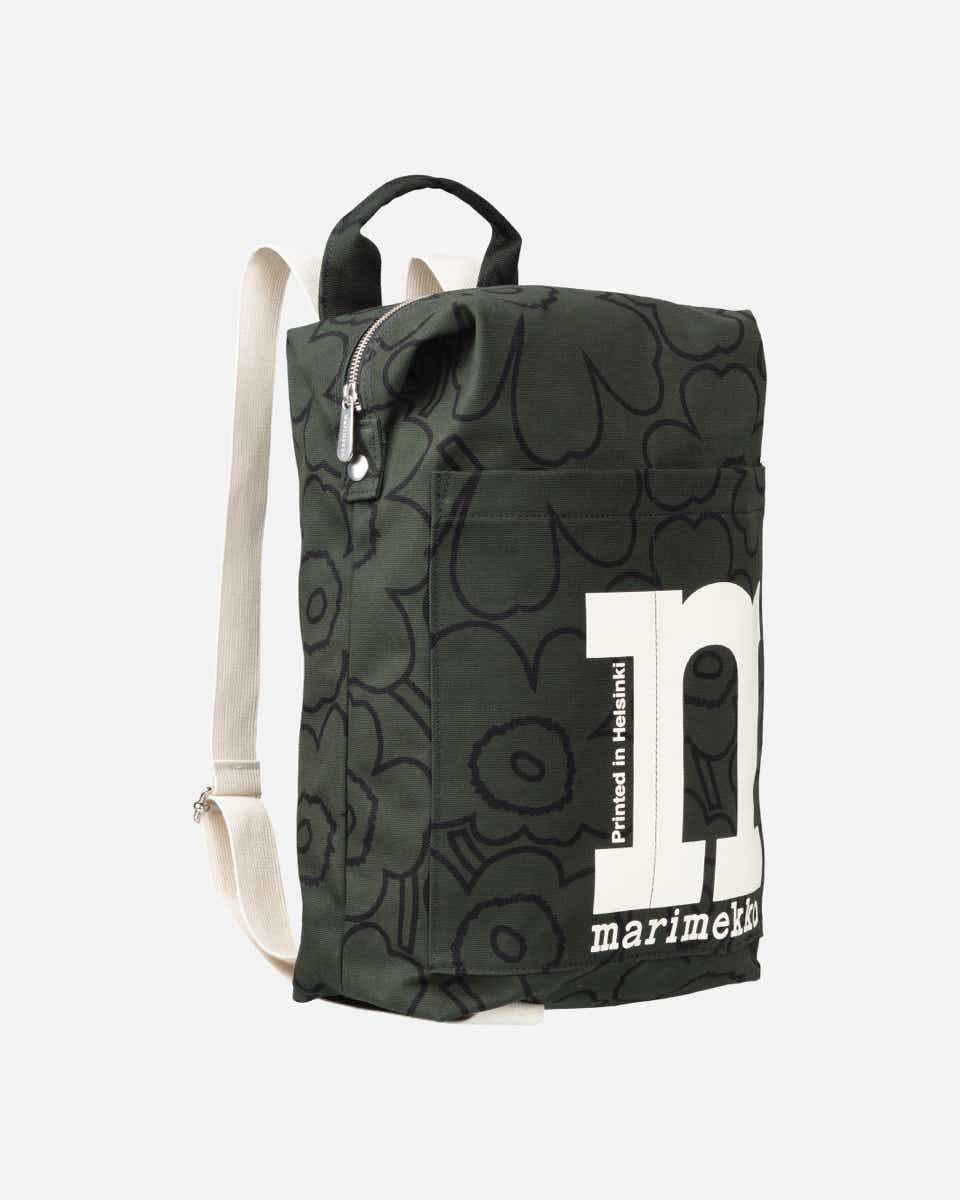 Mono backpack Piirto Unikko – 42,5x38,5x14 cm – organic cotton