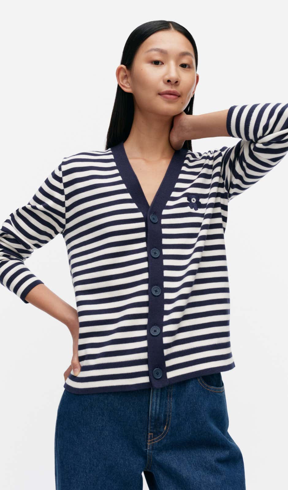 Adde Patja knitted cardigan – cotton blend