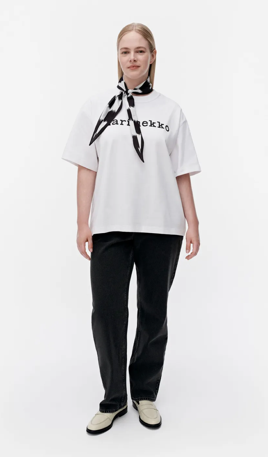 Marimekko Veisto Logo Placement shirt – 019 - organic cotton jersey