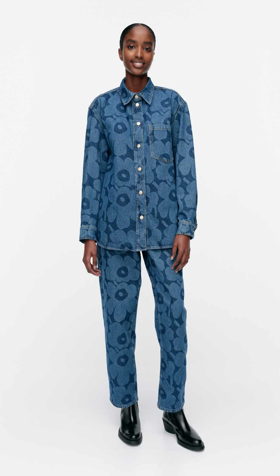 Maridenim Vaihe Unikko jean shirt – cotton