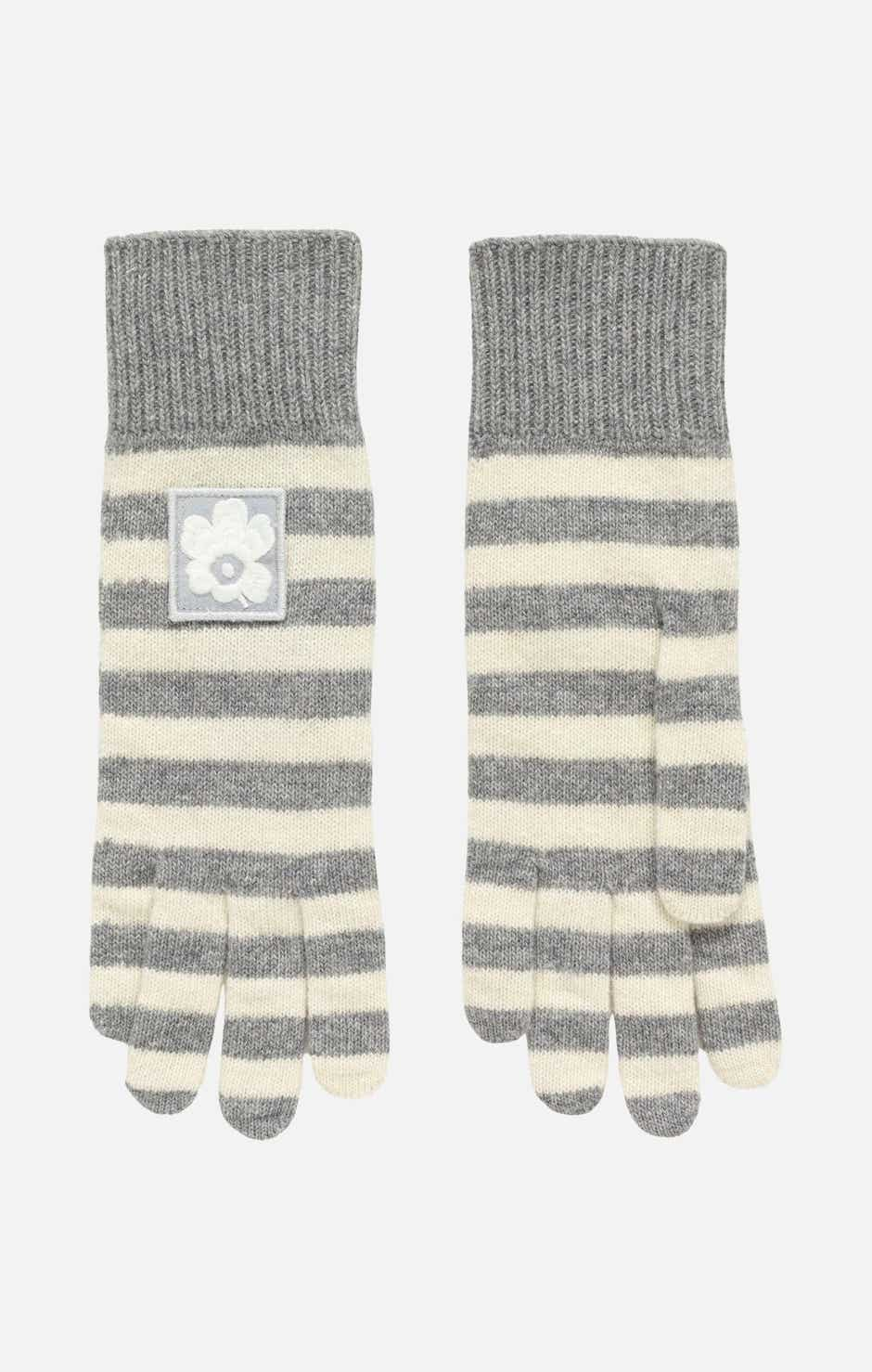 Kioski Odotus Tasaraita knitted gloves – recycled wool