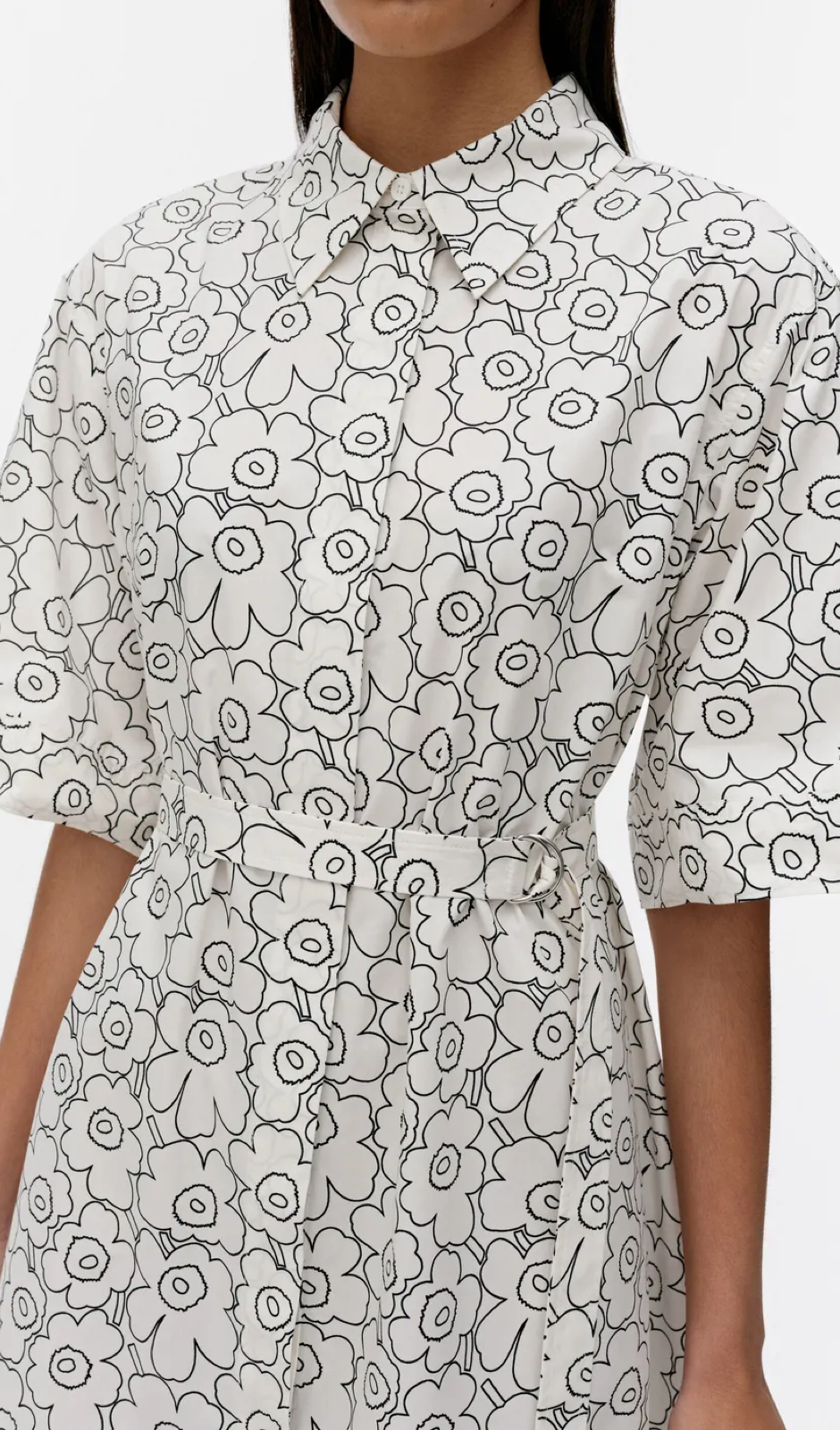 Marimekko Popliini Piirto Unikko dress – 119 - organic cotton poplin