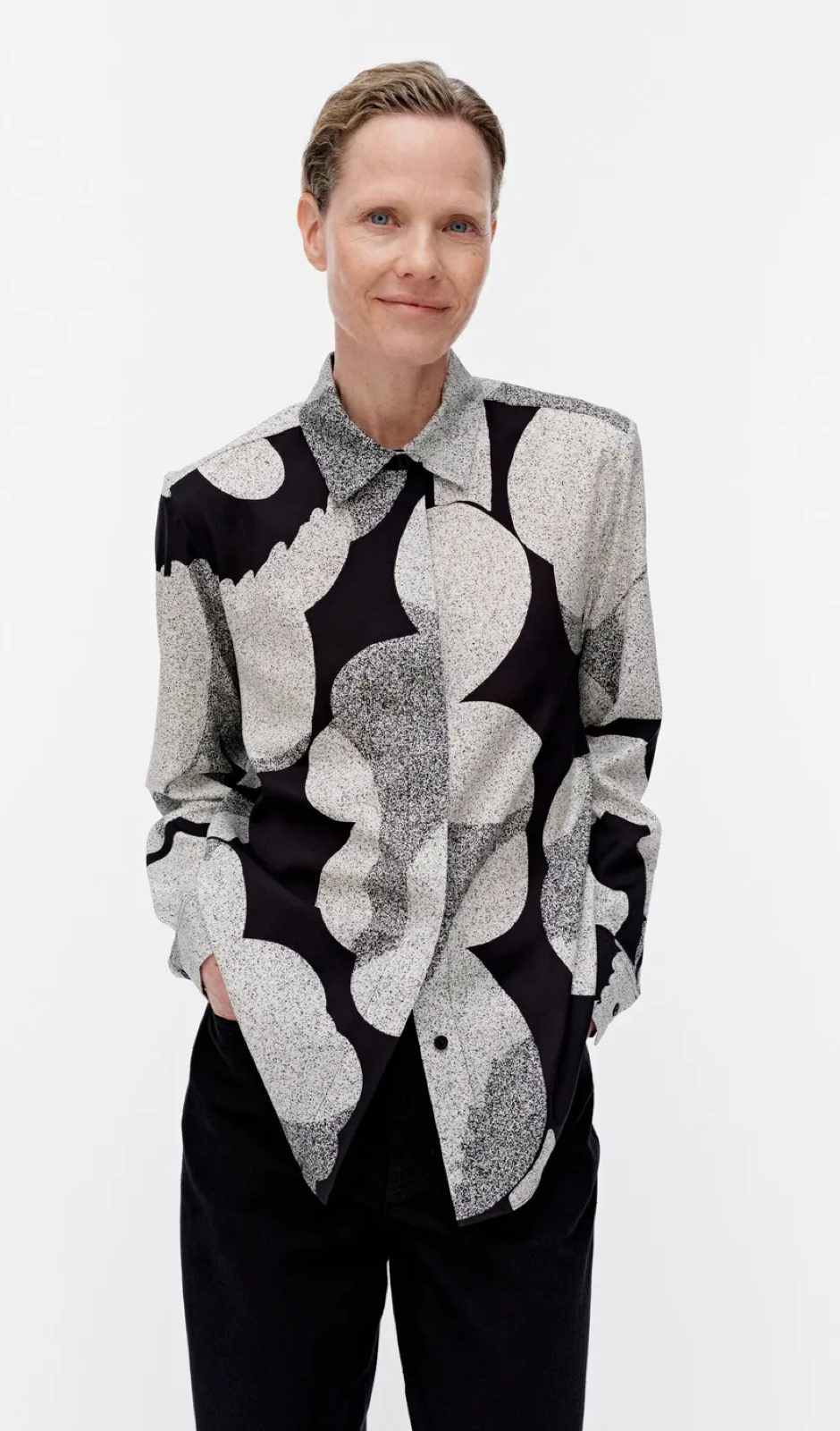 Marimekko Maija Unikko blouse – 919 - silk