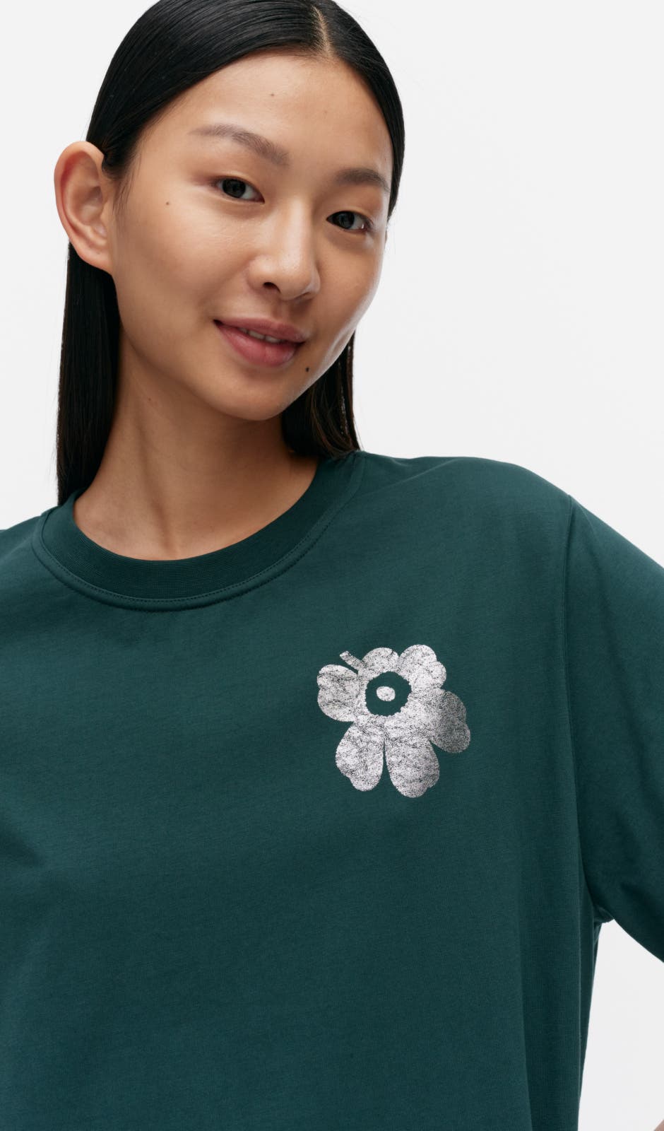 Embla Unikko Placement t-shirt – organic cotton jersey