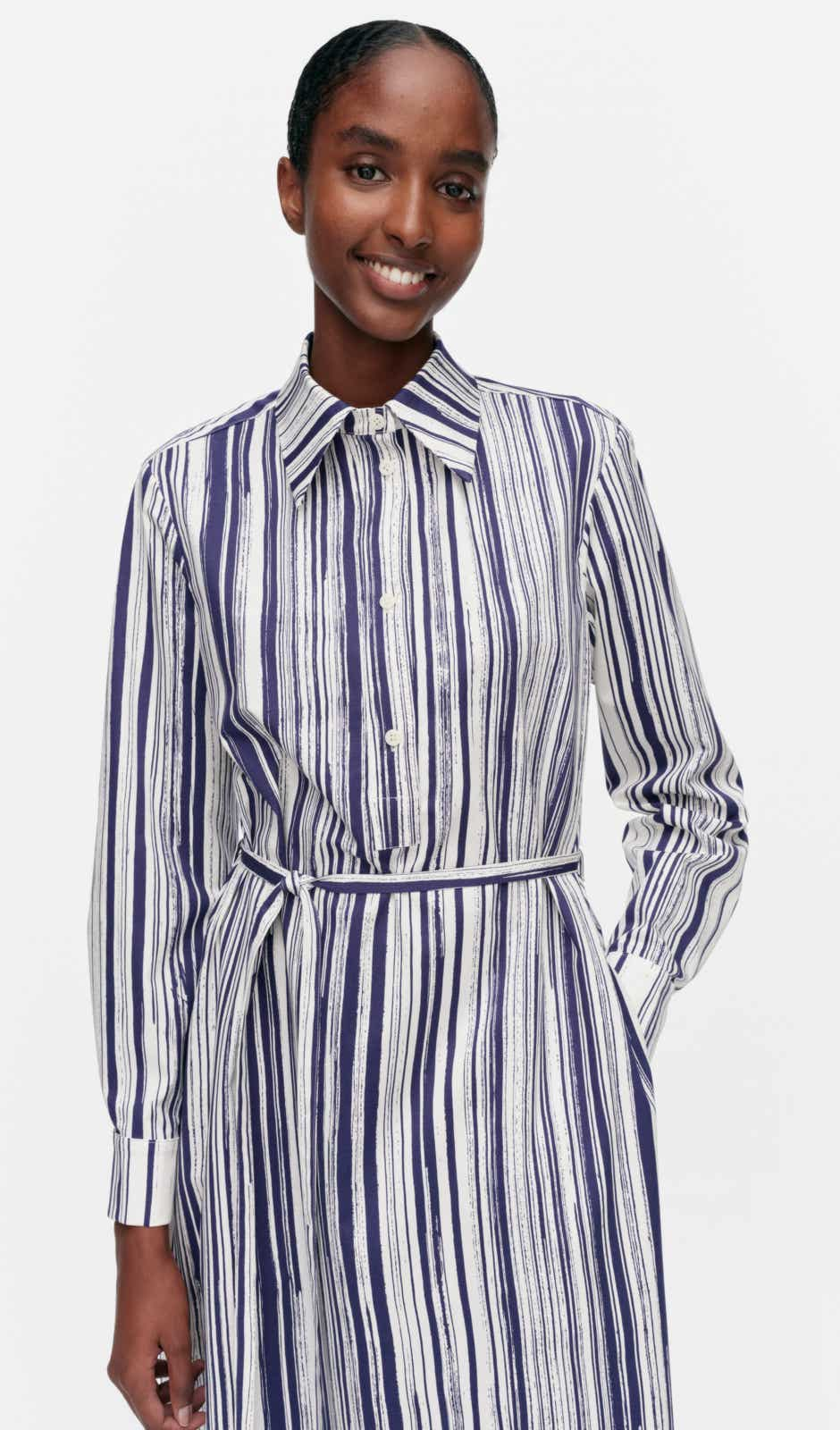 Kalvetta Siluetti shirt dress – organic cotton twill