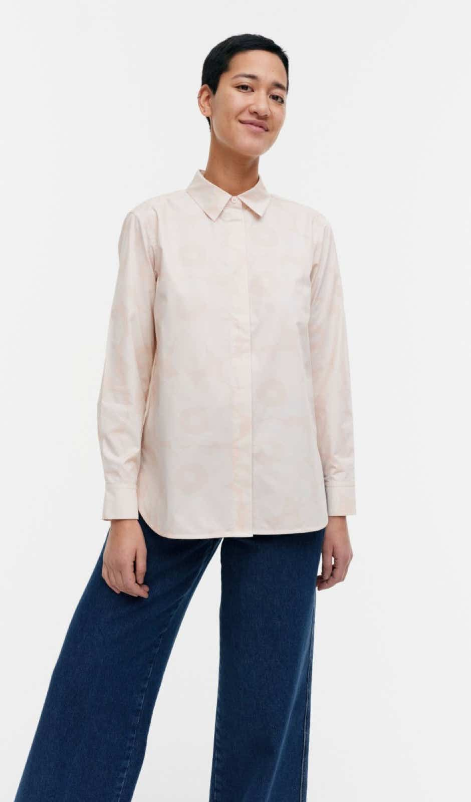 Tilla Unikko shirt – organic cotton poplin