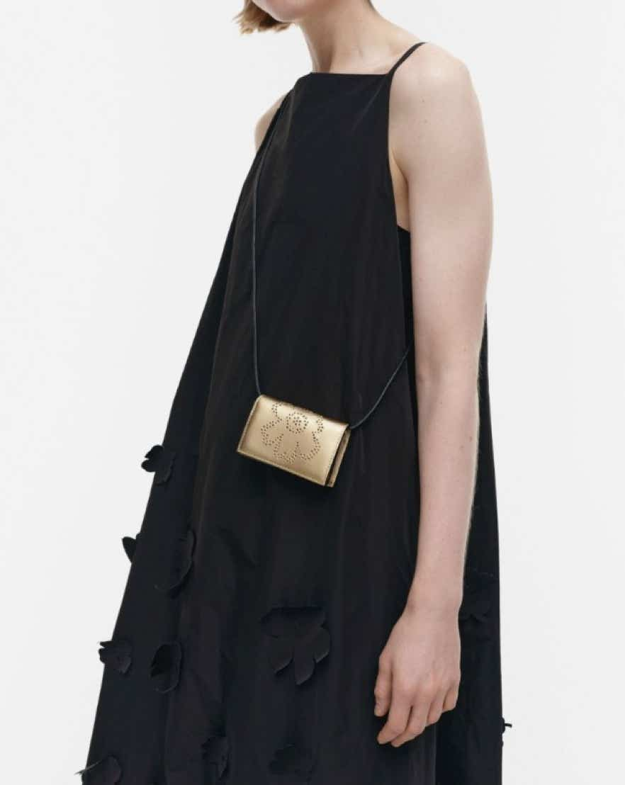 imprint unikko belt bag - gold