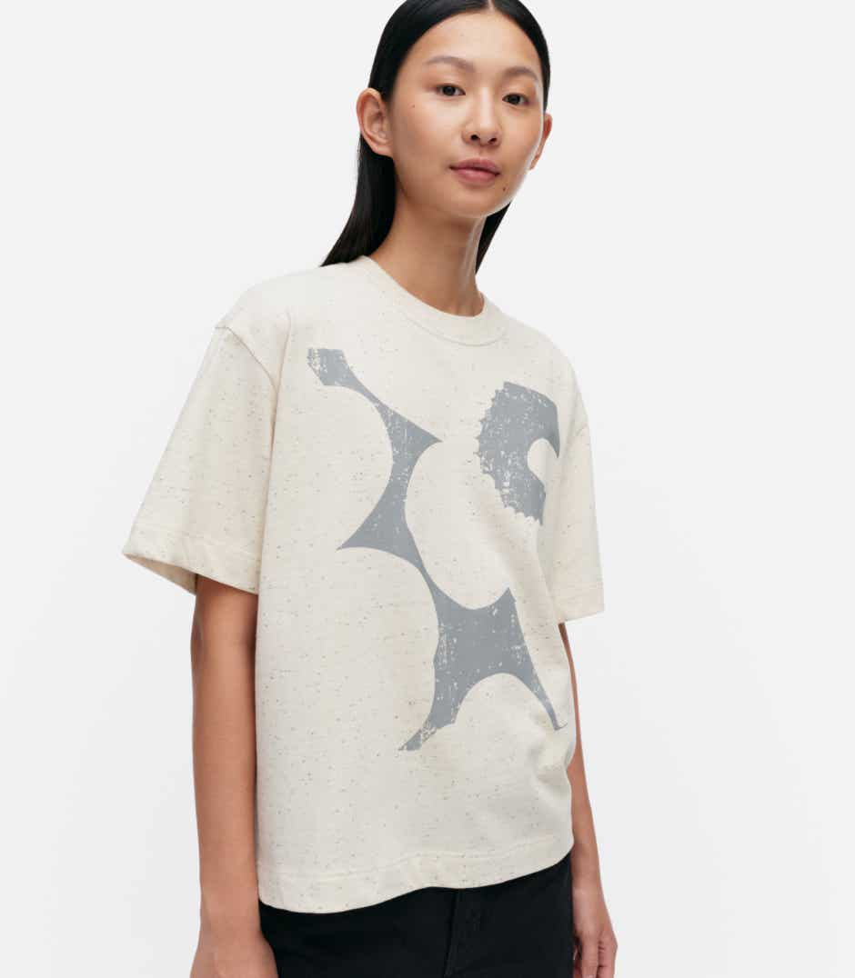 Veisto Unikko Placement t-shirt – organic cotton jersey