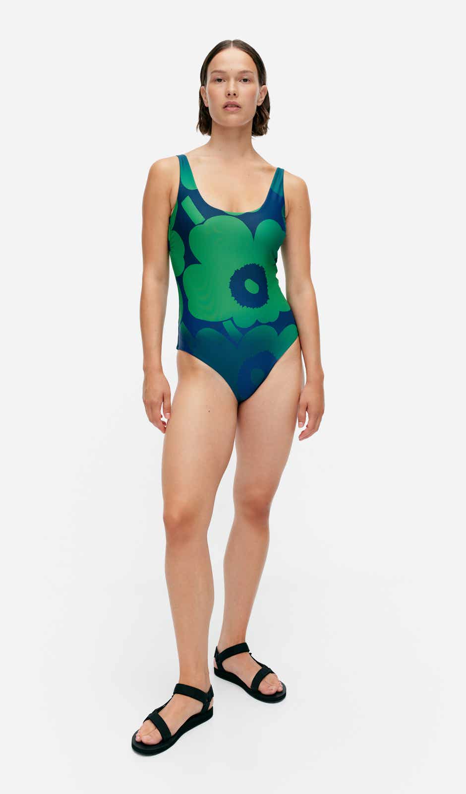 Agnetha Unikko swimsuit – recycled nylon blend