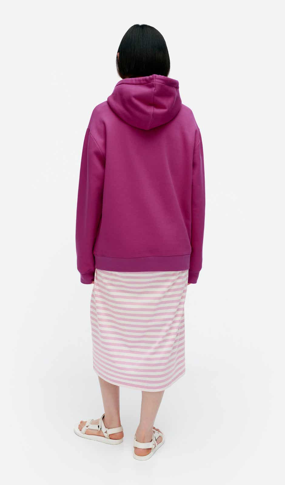 Kioski Runoja Unikko Placement hoodie – cotton French terry